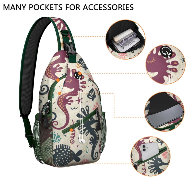 Seahorse Sling Bag for Men & Women - Nautical Crossbody  display picture 1