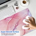 thumbnail image 4 of Sunflower Mouse Pad,Large Marble Mouse Pad,31.5*15.7in Stable Rubber Base Mousepad with Stitched Edges Waterproof Desk Mat for Work, Game, Office, Home, 4 of 5