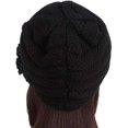 thumbnail image 3 of Kiibsot Women Winter Warm Knit Beanie Hat Crochet Visor Brim Cap with Sequined Flower Accent, 3 of 7