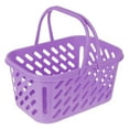 thumbnail image 4 of UPOUART Lightweight Violet Plastic Shopping Basket with Portable Handles, Tote for Groceries and Storage Use, 4 of 8