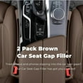 thumbnail image 2 of Car Seat Gap Filler, 2-Pack No-Drop Seat Side Gap Seam Filler Organizer with Phone Holder, Universal Fit Fill The Gap Between Seat & Console, Perfect for Car, SUV, Truck, 2 of 11