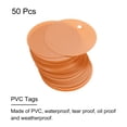 thumbnail image 2 of Unique Bargains 50pcs Waterproof Shipping Tags, PVC Metal Eyelet Durable Label Tear Resistant Blank Tag Orange, 2 of 6