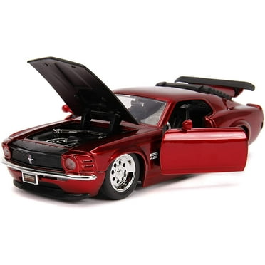Jada Toys 31648 1970 Ford Mustang Boss 429 Candy Hood Bigtime Muscle 1 by 24 Diecast Model Car Play Vehicle(Selections May Vary)