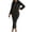 Black, variant on Womens Swim Cover Ups Crochet Bodycon Dresses for Women Long Sleeve Hollow Out Maxi Dress See Through Bikini Coverups for Beach Vacation Black M