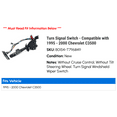 thumbnail image 2 of Turn Signal Switch - Compatible with 1995 - 2000 Chevy C3500 1996 1997 1998 1999, 2 of 3
