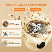 Luxmo 50oz Automatic Nut Milk Maker, Homemade Hot Soy Milk Almond Cow Maker Machine, 10-in-1 Plant-Based & Dairy-Free Beverage Oat Milk Maker with Delay Start, Keep Warm, Boil Water(1500ML)