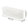 thumbnail image 3 of Pencil Case Extra Large Capacity Plastic Pencil Box Stackable Translucent Clear Pencil Box Office Supplies Storage Organizer Box for Gel Pens Erasers Tape Pens Pencils Mark, 3 of 8