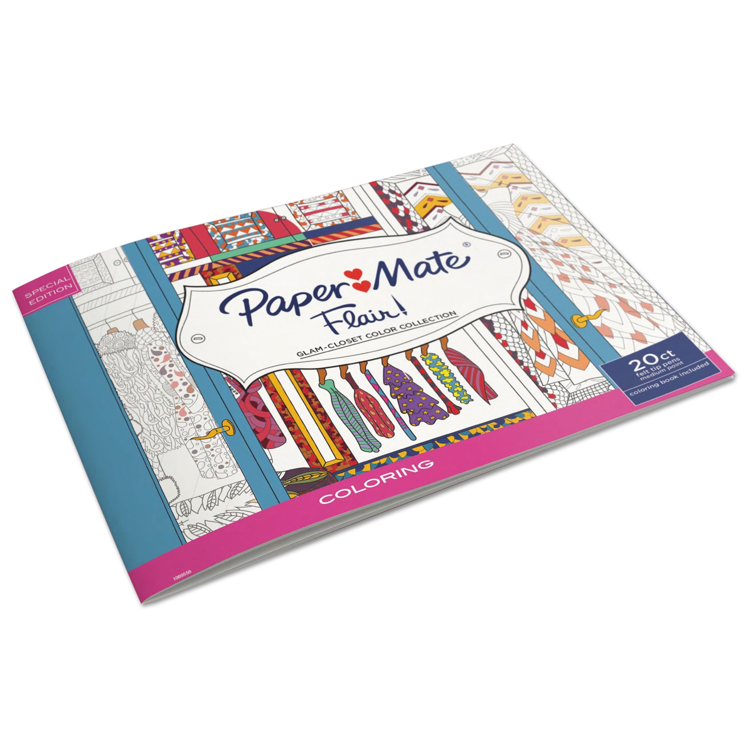 Download Paper Mate Flair Adult Coloring Kit Woman S Closet Theme Coloring Book With 20 Markers Walmart Com Walmart Com