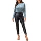 thumbnail image 2 of INSPIRAR CHIC Camisetas de Terciopelo para Mujeres Cuello Redondo de Manga Larga T-Shirt Casual XL Azul Claro, 2 of 6