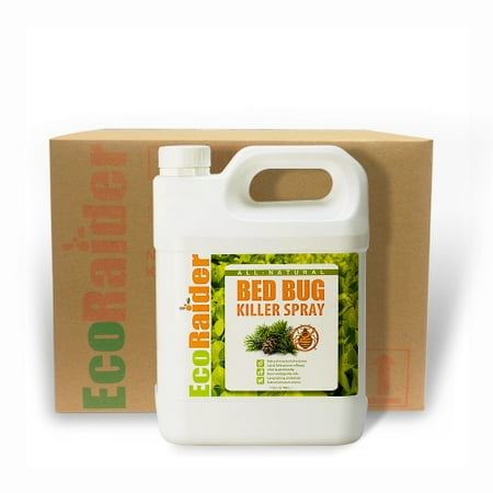 Spray Jug (Ecoraider Bed Bug Killer Spray Case of 4 Gallon Jugs, 100% Killing Effeicay with Residual Protection, Green &)