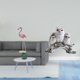 thumbnail image 2 of Estatua De Resina De Flamenco Y Búho, Escultura De Ave, Arte Moderno, Figura Decorativa Para Jardín, Soporte De Metal, Adorno De Mesa, Decoración De Animales Para Sala De Estar U Oficina, 2 of 8