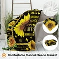 thumbnail image 3 of Sunflower Butterfly Blanket for Girls Sunshine Positive Healing Throw Blankets Gifts for Women Soft Flannel Fleece Blanket for Bed Couch Sofa Birthday Christmas, 40x50, 3 of 6