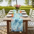 thumbnail image 4 of Table Runners 72 Inches Long Dress Scarves, Coastal Jellyfish Blue Farmhouse Kitchen/Dining Table Runner, Coffee Tablerunners, Summer Beach Nautical Coral Starfish 14x72 Inch, 4 of 9