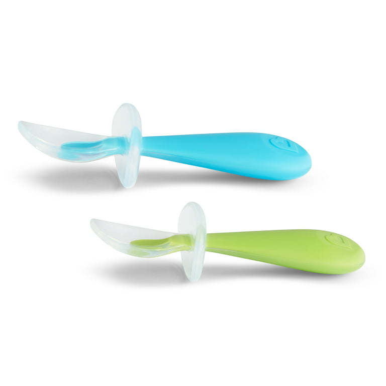 Munchkin Gentle Scoop Spoon, Blue/Green, 2 Count - DroneUp Delivery