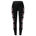 thumbnail image 3 of Wovix Ladies' Leggings Cancer Prevention Leggings High Waist Tights Lifting Yoga Pants Daily Pants, 3 of 4