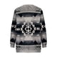 thumbnail image 4 of Sudadera para mujer Otoño Sudaderas Moda Impreso Camiseta suelta Blusa de manga larga Cuello en V Tops casuales Cremallera Odeerbi ODB-5, 4 of 5