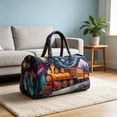 thumbnail image 6 of Boho Embroidered Travel Bag, Hand-Embroidered Weekend Duffle Bag with Adjustable Strap, Spacious Gym Tote for Short Trips Daily Commute, 6 of 6
