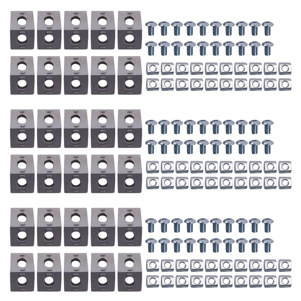 Juego de Conector de Perfil de Aluminio Serie 2020 150 Piezas de Soporte de Esquina para Accesorios de Perfil de Aluminio con Ranura de 6 mm