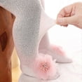 thumbnail image 2 of Baby Tights Infant Girl Newborn Kids Pantyhose Lace Bow Flower Hosiery Kids Stockings Summer Mesh Tights Toddler, 2 of 5