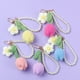 thumbnail image 4 of Llavero con tulipán tejido a mano de lana, colgante para mujer, bonito adorno para bolso de teléfono móvil con flores abullonadas, 4 of 4
