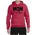 thumbnail image 2 of Wild Bobby, Mom Mode All Day Everyday Mother's Day Unisex Hoodie Sweatshirt, Vintage Heather Red, X-Large, 2 of 6