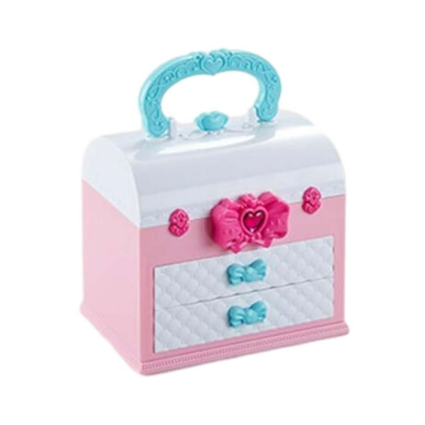 Maquillaje lavable, juguetes para niñas, kits de maquillaje de imitación, juegos de rol, caja de maquillaje para niños, vestido de princesa , Estuche de Estuche de maquillaje portátil