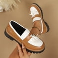 thumbnail image 5 of Willtoo Chunky Loafers for Women Lug Sole Tassel Loafers Shoes With Tassel and Slip on Details Vacation Outdoor Shoes Round Toe Comfort Dressy Fashion Footwear, 5 of 5