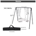thumbnail image 2 of REDCAMP Swing Campfire Grill Stand – Collapsible Campfire Cooking Rack with 6 Hooks & Stainless Steel Grill Grate, Portable Dutch Oven Hanger for Outdoor Camping, Cookware, Bonfire, 2 of 9