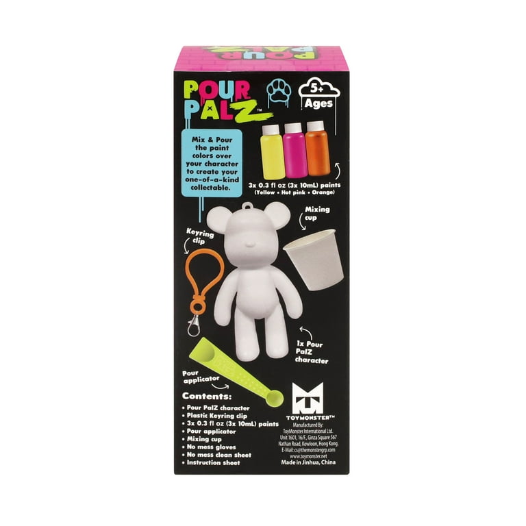 Pour Palz Paint Bear Keyring 3.2