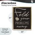thumbnail image 3 of Fold Your Problems Away Gold Framed Floater Canvas Wall Art, design by Marcus Prime, 3 of 10
