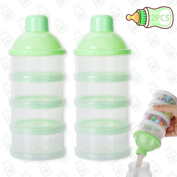 Caja medidora de leche en polvo,Dispensadores de leche en polvo,Caja de leche en polvo para bebés,Dispensador de fórmula para bebés,Contenedor portátil de caja de leche en polvo para bebés pequeños
