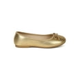 thumbnail image 2 of Jelly Bean Tree New Metallic PU Bow Decor Ballerina Flat (Toddler/ Girl) Sz 9-4, 2 of 5