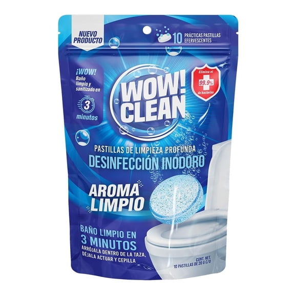 Pastillas Wow Clean desinfección inodoro de 200 g