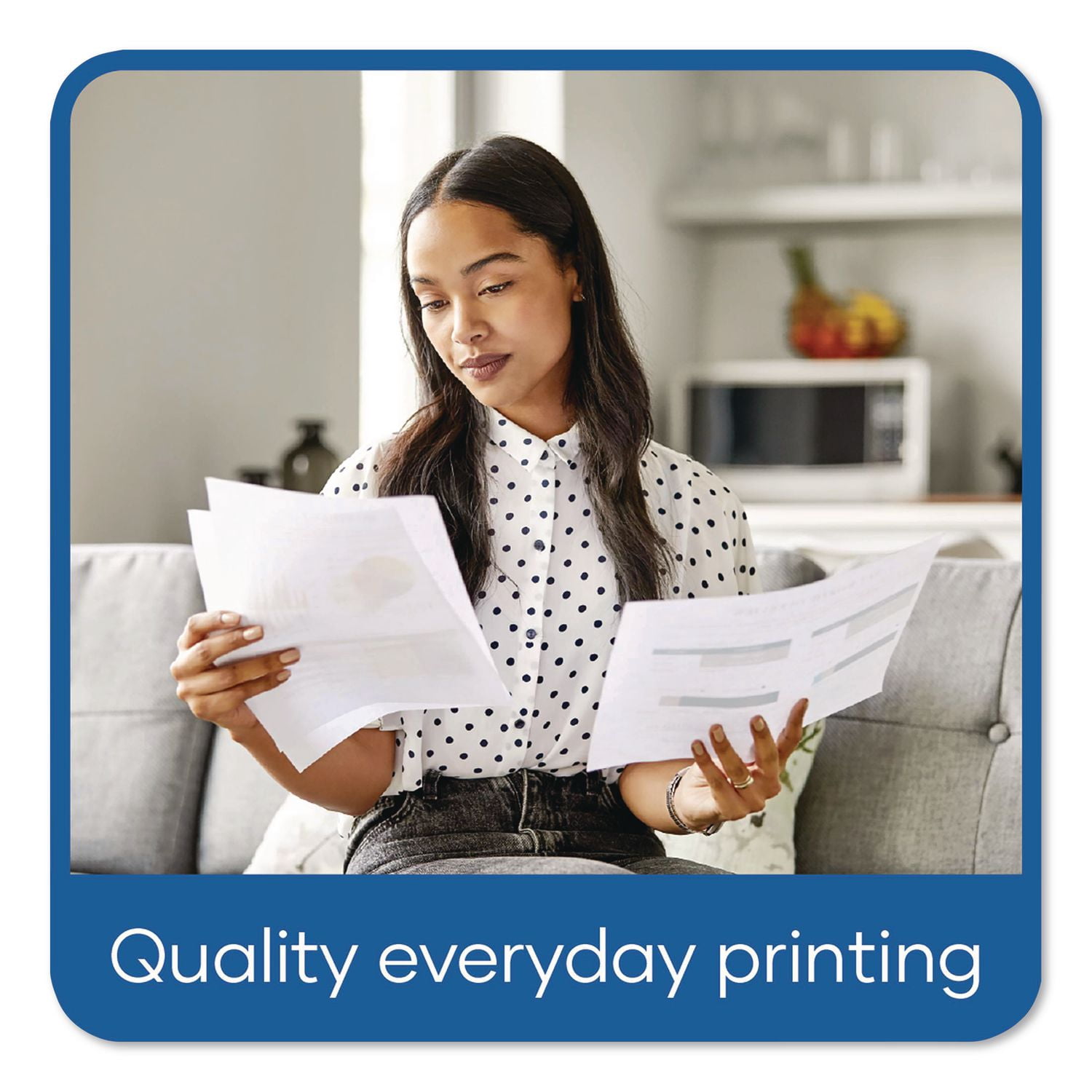 8.5 in. x 11 in. 20 lbs. Bond Weight 92 Bright 30 Percent Recycled Copy Paper - White (10-Reams/Carton)