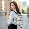 thumbnail image 6 of FORMRS Mini Backpack Purse for Women Quilted Travel Daypack Casual Shoulder Bag, Blue Lemons Pattern, 6 of 7