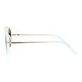 thumbnail image 3 of SA106 Retro Flat Top Bridge Racer Plastic Aviator Sunglasses White, 3 of 4