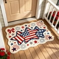 thumbnail image 4 of Beautynvta Patriotic Star & Fireworks Doormat, Thick Non-Slip Absorbent Rug for 4th of July Independence Day Bathroom, Entrance and Kitchen Decor, 23.6x15.7 Inch, 4 of 6