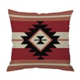 thumbnail image 1 of Panxico Housse de Coussin en Lin, Housse de Coussin Géométrique Simple pour Canapé, 1 of 4