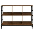 thumbnail image 2 of vidaXL Sideboard Brown Oak 102x32x73.5 cm Engineered Wood, 2 of 5