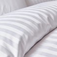 thumbnail image 2 of BLEWBO Satin Stripe Duvet Cover - 300 Thread Count, Soft, Comfortable, Full Size White, 2 of 4