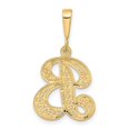 thumbnail image 3 of Diamond2Deal 14K Pendentif Initiale Lettre B en Or Jaune Script Filigrane pour Femmes (L - 0.77 Pouces, W - 0.62 Pouces), 3 of 6