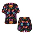 thumbnail image 2 of Sigee Colorful Floral2 for Sleepwear Casual Pjs with Pockets Women's Pajamas Sets Shorts 2 Piece Short Sleeve Lounge Sets XX-Large, 2 of 9