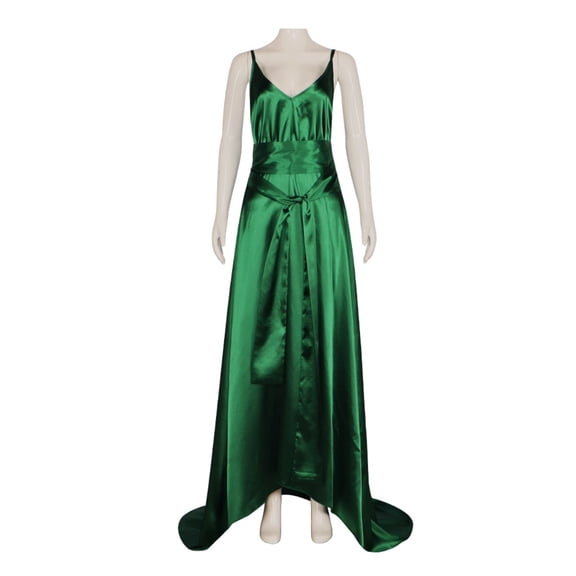 Women’s Elegant Green Long Evening Gown Vintage Inspired Formal Dress