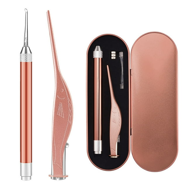 Ear Pick Set Lighted Portable Stainless Steel Ear Spoon Ear Cleaning Tool