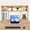 Rubberwood Color, variant on Modern Desktop Storage Organizer Home Office Desktop Bookshelf Holder Computer Rack Desk Organizer for Space Saving (Pine Color)