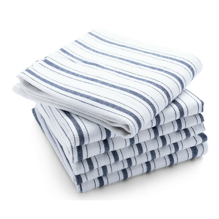 

All Cotton and Linen Kitchen Towels Cotton Dish Towels Absorbent Striped Tea Towels Farmhouse Hand Towels Set of 6 18 x28 (Navy/White)