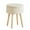 White, variant on Tcbosik Beige Linen Upholstered Storage Ottoman - 3-in-1 Footrest Vanity Stool Side Table with Flip-Top and 9.3qt Hidden Storage (12.6"Dia x 17"H)