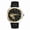 A, variant on Men's Automatic Mechanical Square Case Genuine Leather Business Watch with Rhinestone Markers Luminous Hands