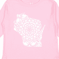 thumbnail image 4 of Inktastic Wisconsin Silhouette Mandala Boys or Girls Long Sleeve Toddler T-Shirt, 4 of 5