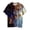 A, variant on T Shirts for Men 2026 Summer Casual Short Sleeve Crewneck Galaxy Printed Tee Shirt
